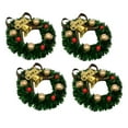 thumbnail image 3 of PAMINGONO Mini Christmas Wreath for Windows Christmas Wreath Green Plastic 4Pcs 2.4x2.4x0.8in, 3 of 8