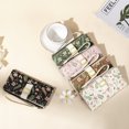 thumbnail image 6 of GAEKEAO Womens Wallet RFID Blocking Slim Thin Bifold Card Holder Vegan Leather Floral Long Clutch Wallets with Wristlet, 6 of 7