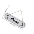 thumbnail image 2 of YOSADIER Mounted Open and Closed Sign Jute Rope Minimalist Design for Cafes and Restaurants 1Pcs, 2 of 8