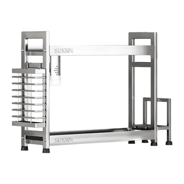 Estante organizador de especias, estante para condimentos, estantes para especias, estante de almacenamiento, estante de almacenamiento de cocina de 2 longitud 50cm