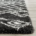 thumbnail image 3 of Safavieh Belize Shag 2'3" X 9' Power Loomed Rug in Charcoal and Ivory, 3 of 3