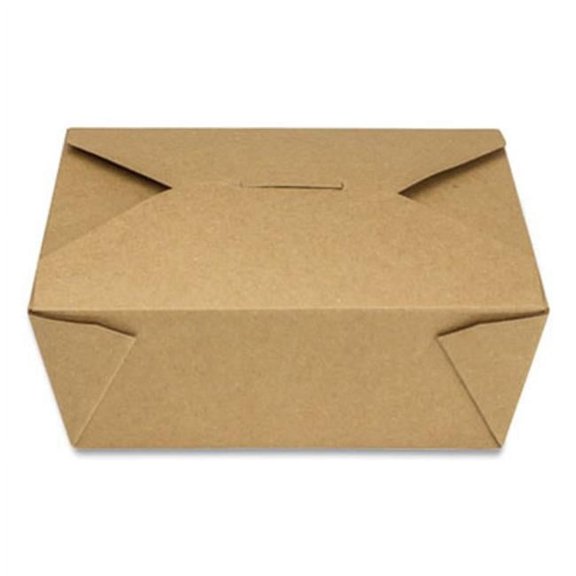 450 oz Paper Reclosable Kraft Take-Out Togo Container - 300 Count