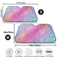 thumbnail image 3 of Kdxio Fun Rainbow Pink Print Windshield Sun Shade,UV Rays and Sun Heat Protection,Sunshade for Car Windshield,Car Shade Front Windshield - Medium, 3 of 6