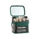 thumbnail image 2 of Organizador de maquillaje de escritorio con espejo iluminado LED, vitrinas para cosméticos Verde, 2 of 9