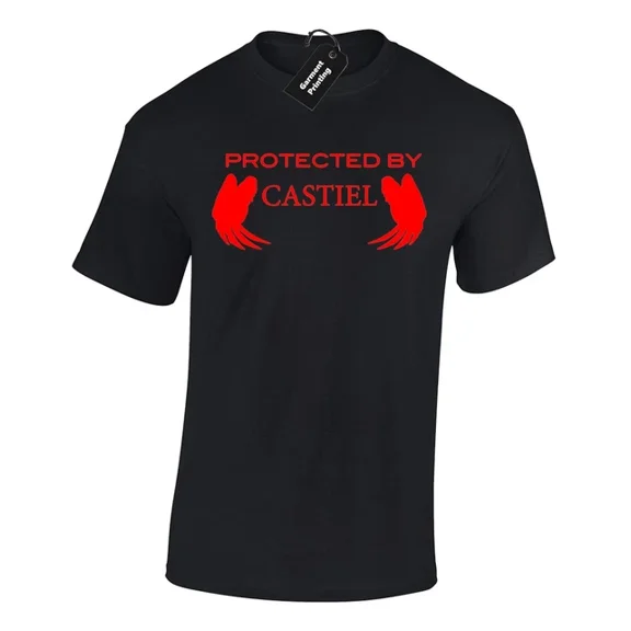Hot Trending Kiraa Tee With Protected By Castiel Supernatural Winchester Brothers Unisex S-5Xl T-Shirt