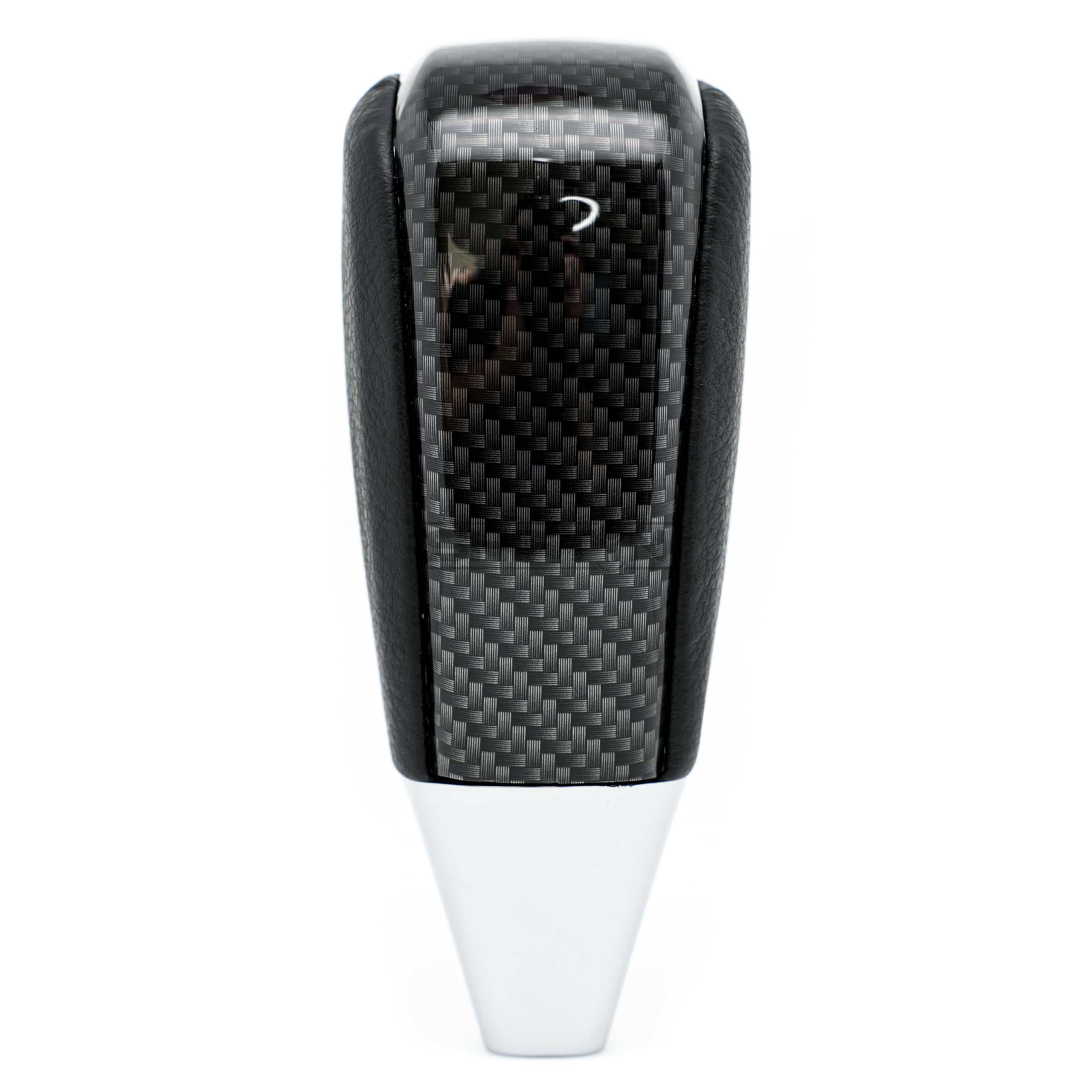 SHIFTIN Leather and Carbon Fiber Gear Shift Knob for Toyota Land Cruiser 4Runner Sequoia Tundra and Lexus (Black Leather / Carbon Fiber Pattern)