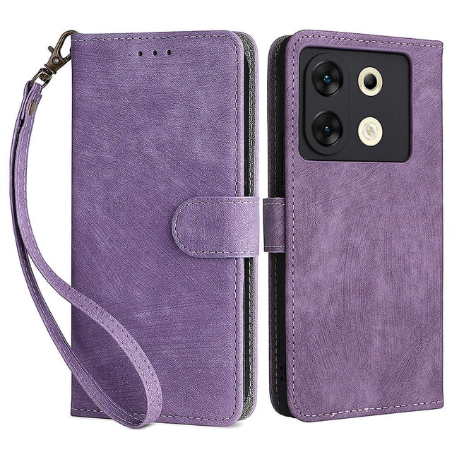 Para Infinix Zero 30 5g/x6731 Funda de cuero con bloqueo Rfid para teléfono móvil con correa