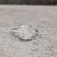thumbnail image 6 of Natural Rose Quartz Ring, Rough Quartz Gemstone Ring, Birthstone, Prong Band, 925 Sterling Silver, Womens Ring, Christmas, Thanksgiving, Handmade, Statement Jewelry, Rough Gemstone Jewelry, 6 of 6