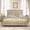 53.94”Beige, variant on Mirightone Farmhouse King Size Bed Frame with Tall Headboard & Footboard and Built-in Charging Station, Wooden King Bed Frame with Wood Panel Bed Base, No Squeak, Rich Brown