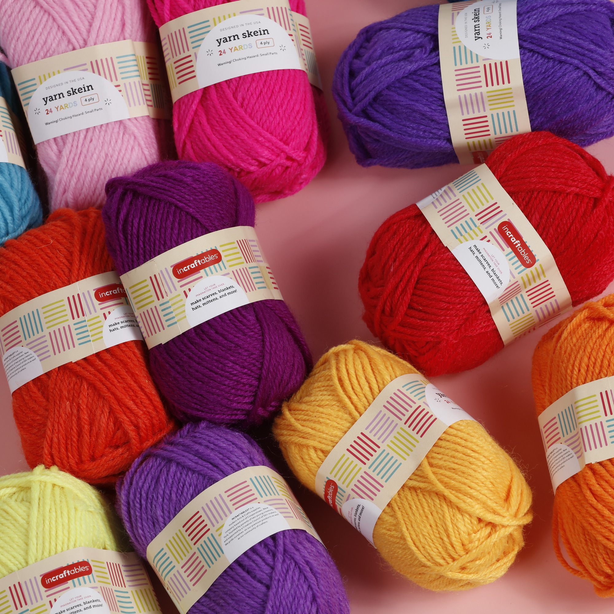 Incraftables 24 Color Acrylic Yarn Crochet Kit photo 6