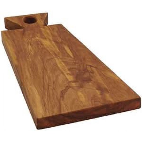 Bisetti Olive Wood Individual Tapas Serving Board for Cheeses, Meats and Charcuterie. 10.5 x 5.7 Inch.