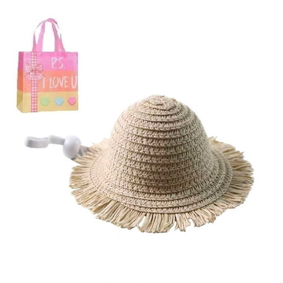Adjustable Straw Hat for Dogs & Cats, Cute Pet Sombrero for Small to Medium Pets, Perfect for Costumes, Parties, Photos, Outdoor Adventures & Travel(XX)