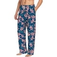 thumbnail image 2 of Xecao Lilies Flowers Men's Straight Lounge Pajama Pants: The Ultimate in Comfortable Sleepwear, 2 of 9