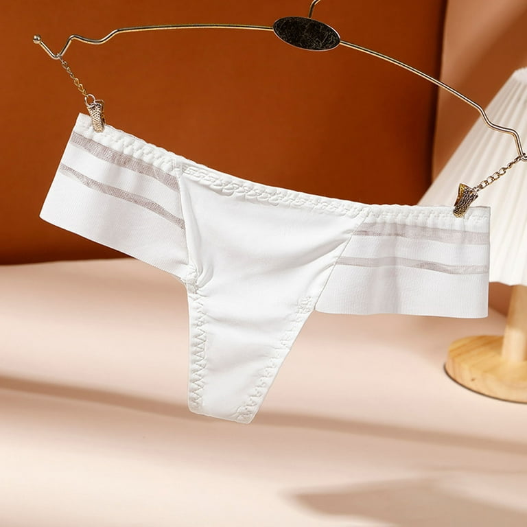 Crotchless Thong Underwear Women Cotton Lace Panties Butt Lifting