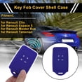 thumbnail image 2 of Funda de llave de coche azul de TPU para Renault Clio - Funda de control remoto de 4 botones, 2 of 6
