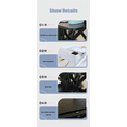 thumbnail image 5 of 32 Inch Height Adjustable Sit to Stand Desk Converter Dual Monitor Laptop Workstation with Wide Keyboard Tray Black, 5 of 9