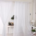 thumbnail image 2 of MTFun 2pcs Sheer Net Curtains Panels Drop Modern Eyelet Plain Solid Filtering Window Drapes for Bedroom Livingroom Home, 2 of 5