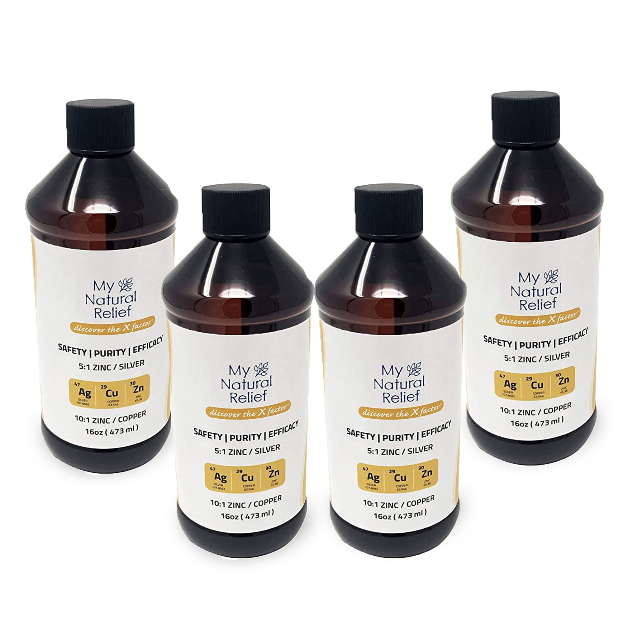Family Pack Ultimate Blend of Silver, Copper and Zinc Liquid Natural