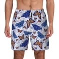 thumbnail image 3 of Uemuo Butterflies1 Pattern Mens Swim Trunks Quick Dry Board Shorts with Mesh Lining, Stretch Beach Shorts Quick Dry No-Chafing Board Shorts-Large, 3 of 9