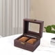thumbnail image 1 of Caja de Almacenamiento de Reloj de Madera, Escaparate de Ventana de Vidrio Cojín de Reloj con Cerradura Joyero Organizador de Exhibición Reloj Estuche 2 rejillas Salvador Caja de reloj, 1 of 10