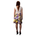thumbnail image 3 of Womens V Neck Empire Waist Floral A line Dress, 3 of 8