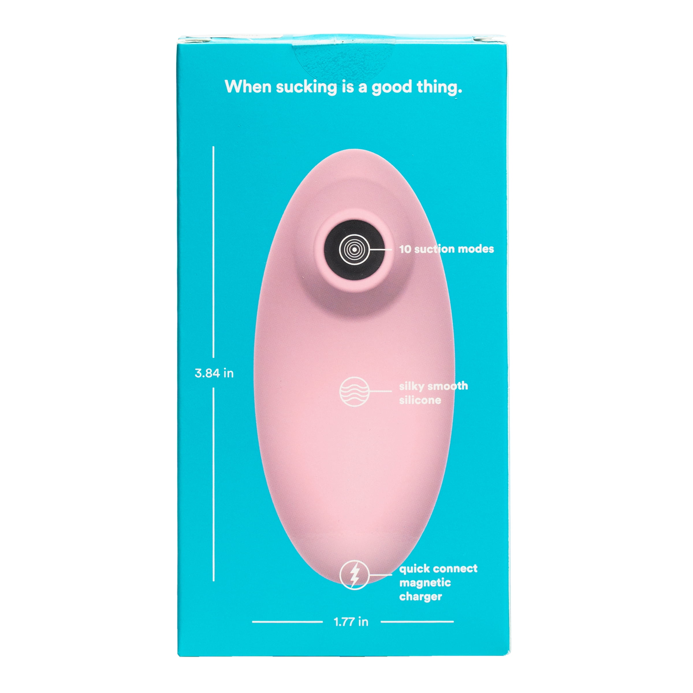 Hello Cake Little Sucker Stimulator for Women, Waterproof & Rechargeable  Air-Suction Toy with 10 Modes, Pink