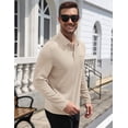thumbnail image 3 of COOFANDY Long Sleeve Polo Shirts for Men Casual Dress Button Golf Tennis Collared Shirt with Pocket, Basic Lightweight Dry Fit Shirt for Work Travel, 3 of 8