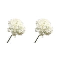 thumbnail image 2 of Wosthever Rama de hortensia artificial de seda para el hogar, jardín, bricolaje, de simulación, flores decorativas para decoración de Blanco 2piezas, 2 of 6