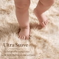 thumbnail image 6 of LUOVEN 4x6ft Large Non-Slip Fluffy Rug, Super Soft Plush Modern Indoor Plush Carpet for Bedrooms, Children's Rooms, Nurseries, Home Decor,Tie-dye beige, 6 of 9