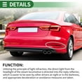 thumbnail image 3 of Reflector de Parachoques Único Bargains No. 8VD945106/8V5945106A para Audi A3 2014-2016 Rojo 1 Pcs Derecho Trasero, 3 of 8