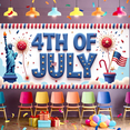 thumbnail image 7 of Decorative Design 4th of July Banner Patriotic Style Independence Day Party Decoration for Holiday Celebration Indoor Decoration Outdoor Event, 7 of 7
