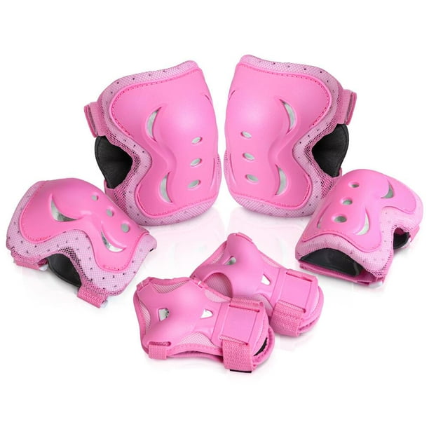 QUANFENG QF 6 Pieces Youth Teen Protective Gear Set Bike Knee Pads and ...