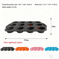 thumbnail image 2 of JDH Silicone Muffin Pan - 12 Cups Upgraded Dual Ear Design Silicone Cupcake Pan, Non-stick Great for Baking to Make Muffin Cakes, Tart, Bread - BPA Free and Dishwasher Safe（2PCS）, 2 of 11