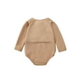 thumbnail image 2 of Qiylii Kid Baby Girl Swim Romper Long Sleeve Drawstring High Waist Swimsuit, 2 of 7