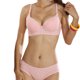 thumbnail image 3 of Nuevo mujer sujetador 3/4 taza fina luz acolchado con cuello en v con aro sin costura ropa interior Abanopi Rosa 38C, 3 of 7