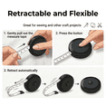 thumbnail image 3 of Measuring Tape, 3 Pack, Retractable Soft Ruler, 60 Inch/1.5m, Double-Sided Scale, for Sewing, Fabric, Craft, Home Use, 3 of 6