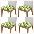 thumbnail image 2 of Gukieu Corn Cob Print Square Cushion Cover, Elastic Strap Chair Protector, Suitable for Family Restaurant, Hotel Banquet Decorations-Four Pieces, 2 of 7