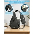 thumbnail image 7 of 1Pcs Crossbody Chest Pack 15.35in Red, Lightweight Sling Backpack for Travel Cycling, Water Resistant Shoulder Bag with Adjustable Strap, Multi-Pocket Daypack for Outdoor Sports Daily Use, 7 of 7