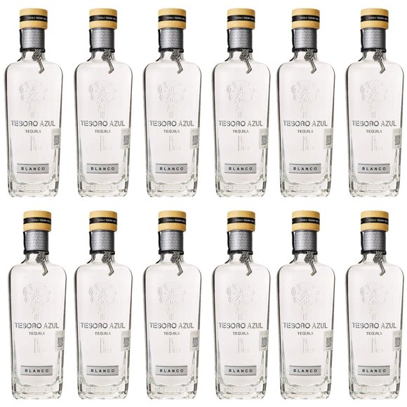 Pack de 12 Tequila Tesoro Azul Blanco 750 ml