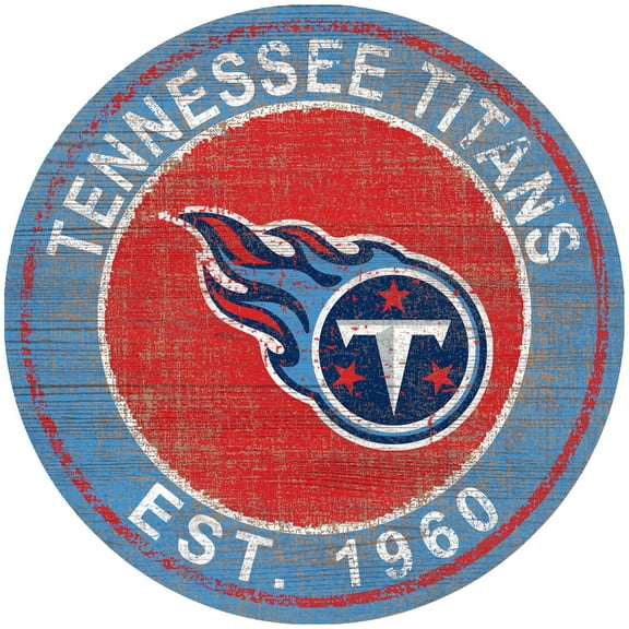 Tennessee Titans 24'' Round Heritage Logo Sign
