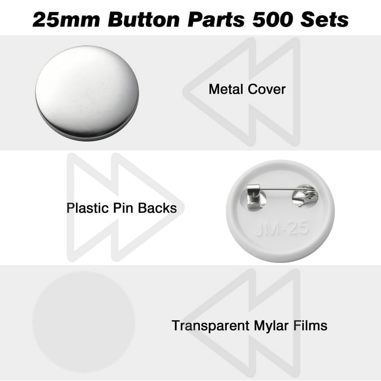 Blank button badge. White pinback badges, pin button and pin