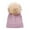Light Purple, variant on UngA Kids Toddler Winter Hat with Pom Pom Kids Beanie Hats for Girls Boys Cute Warm Fleece Lined Knit Beanies Cap (Hot Pink,0-3 Years)