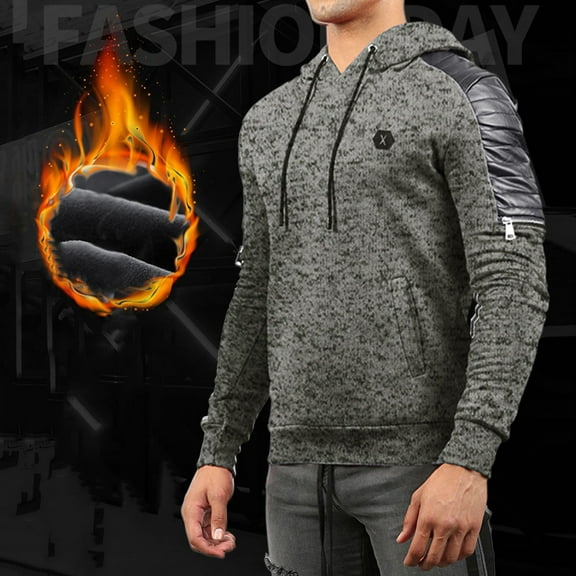 Aayomet Graphic Hoodies For Men Zipper Arm Velvet Autumn And Matching Hoodie Plus Color Winter Men's Zip Up Hoodie Men Pullover Tops,S-3XL