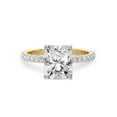 thumbnail image 2 of 5 Carat IGI Certified Radiant Shape Lab Grown Diamond Engagement Ring | 14K Yellow Gold |Emily Eternity Diamond Ring | FG-VS1-VS2 Quality Friendly Diamonds, 2 of 5