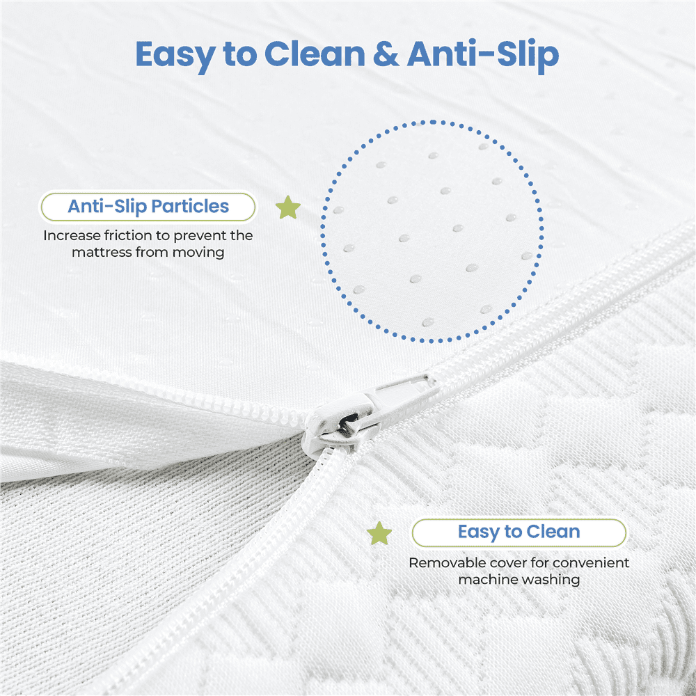 Fullfurnique Gel-Infused Memory Foam Mattress, 10 Inch Full Size, White