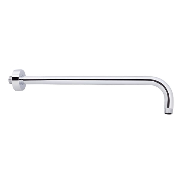 Brazo para Regadera a Pared Redondo con Chapetón, Brazo para Ducha de Acero Inoxidable 40 cm.