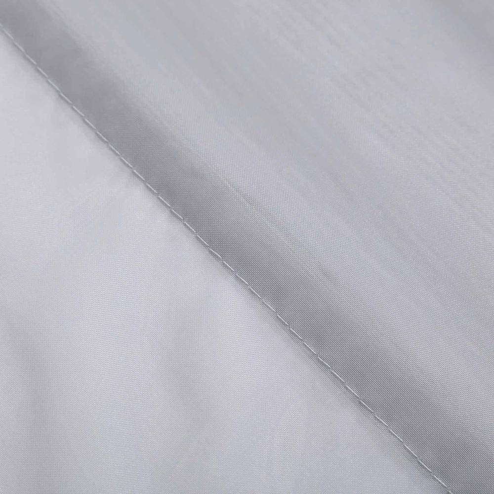 AK TRADING CO. 120" Wide (10Ft Wide) Voile Ceiling Drapes Sheer Curtain Panels with 4" Pocket for Wedding Venues, Banquet Halls, Corporate Events & Photobooth - Silver, 10 ft x 20 ft