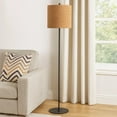 thumbnail image 7 of Plue 63 Inch Floor Lamp, Black Pole w Round Base, Cork Drum Shade, 7 of 7