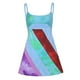 thumbnail image 5 of Txlixc - Vestido corto con tirantes para mujer, informal, a la moda, con cuello en U, color en contraste Txlixc  Estilo de ocio, 5 of 9