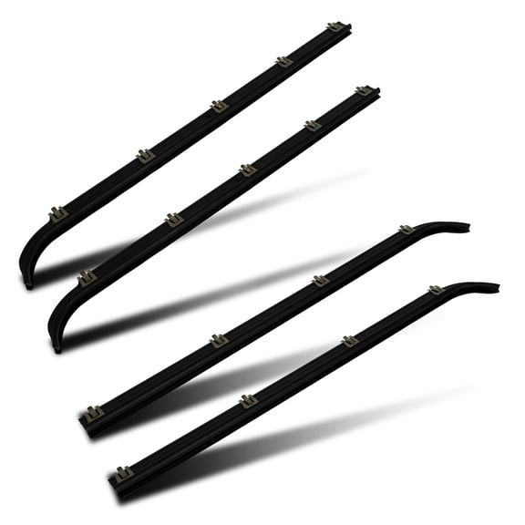 SCITOO Window Molding Trim for ford F150 F250 F350 for Bronco 1987-1997 4pcs OEM E7TZ1521452A E7TZ1521453A F2TZ1521456A F2TZ1521457A Premium Weatherstrip Window Seal for Enhanced Weather Protection